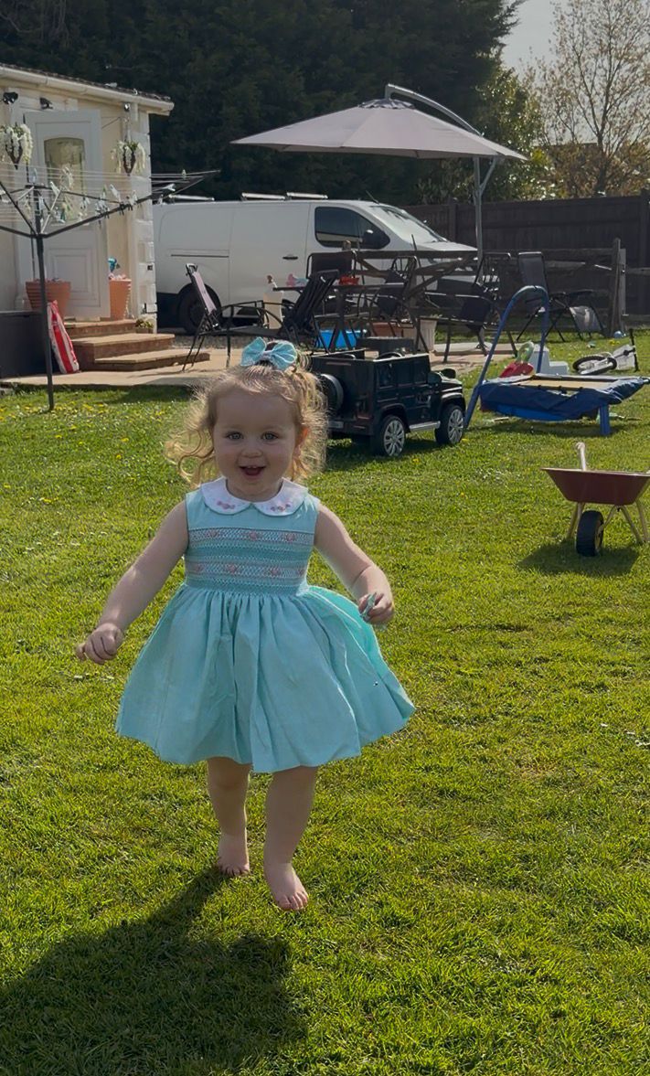 Mint Sleeveless Dress with Pink Smocking | Matching Boys Outfit
