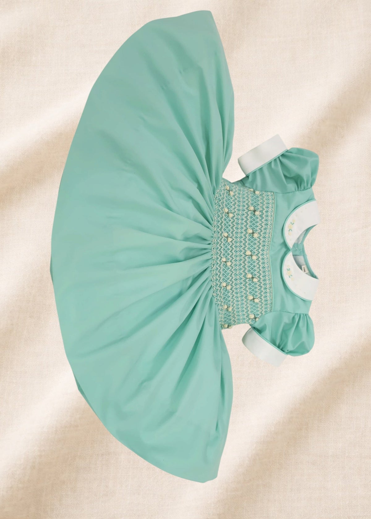 Duck Egg Aqua hand smocked dress | Matching Dress