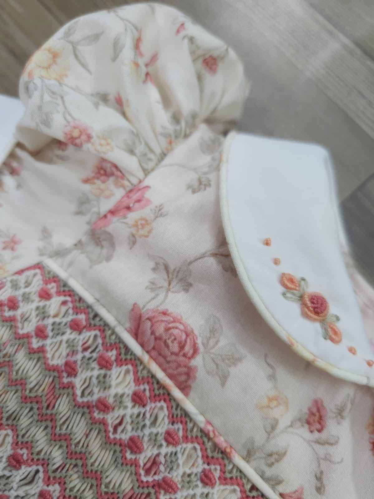 Floral smocked back & front