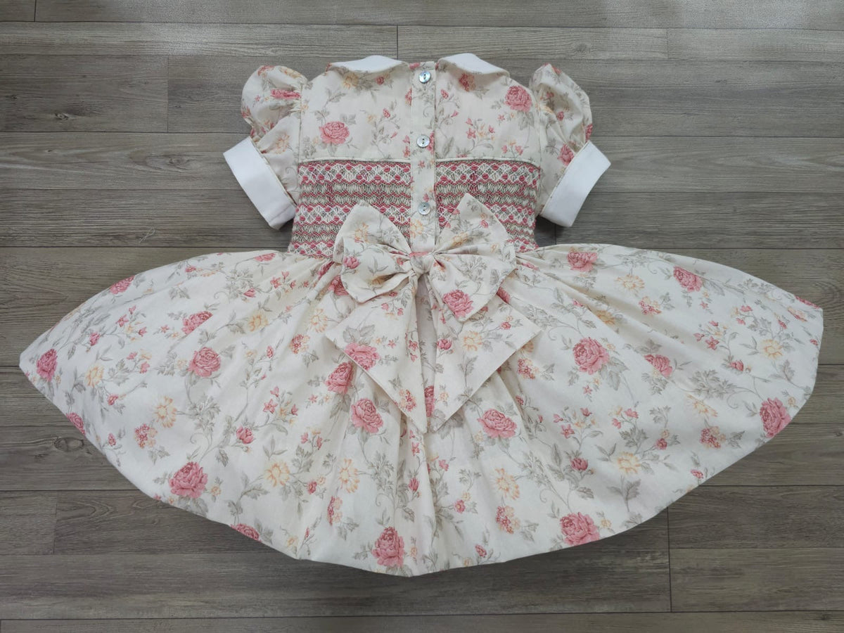 Floral smocked back & front